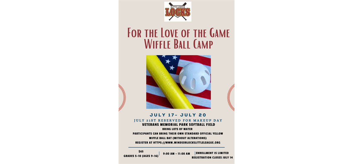 2023 Summer Wiffle Ball Camp