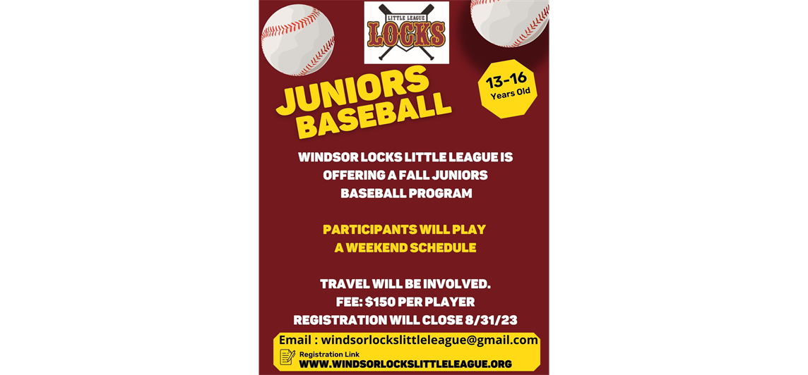 2023 Juniors Fall Baseball 